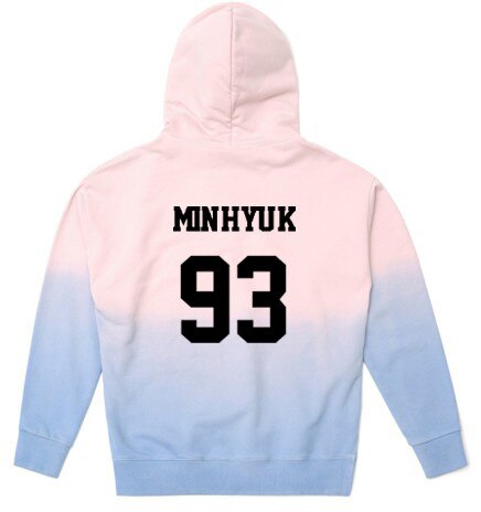 KPOP MONSTA X Concert With The Same Hoodie Thin Men And Women Spring And Gradient Coat - Kpopshop