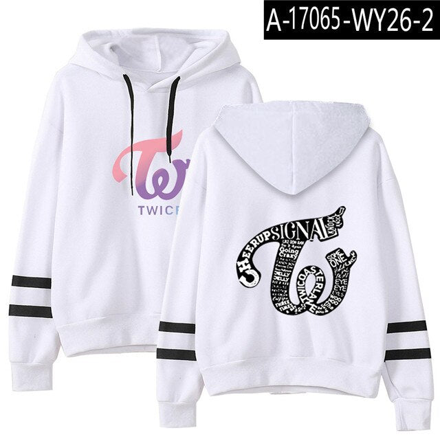 KPOP TWICE Hoodies Men Women Long Sleeve Pullover Sweatshirt