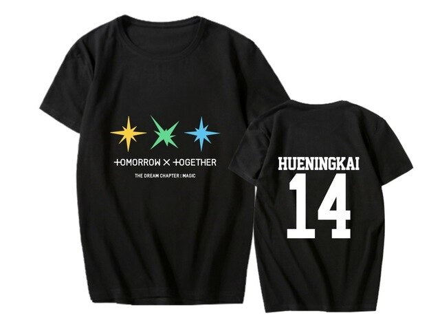 KPOP TXT T Shirt Women Tshirt Tee Shirt Femme Clothes TAEHYUN BEOMGYU Yeonjun TAEHYUN Merchandise Plus Size 4XL