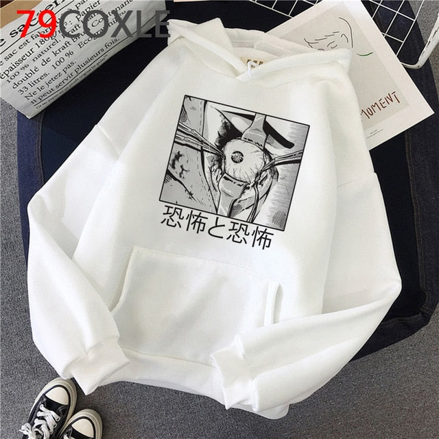 Kawaii Japanese Anime Hoodies Tearful Girl Graphic Hoodie Funny Sad Girl Streetwear Winter  Unisex Sweatshirt Female