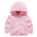 Kids Girls Boys Outerwear White Red Yellow Black Grey Hooded Children Toddler Sweatshirt Kids  Tops for 2-8 Years - Kpopshop