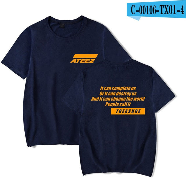 Korea KPOP ATEEZ Men Women Hip Pop Funny Graphic Tees Tops Instagram - Kpopshop