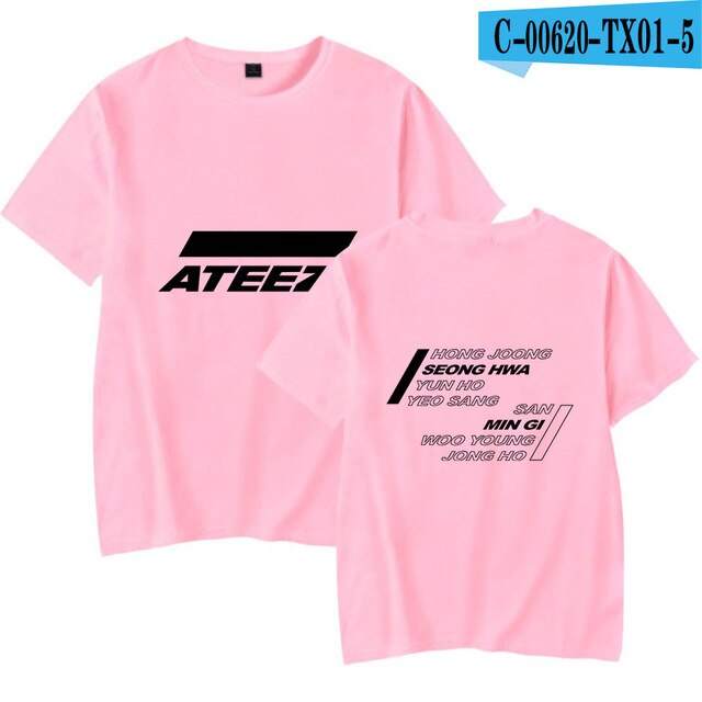 Korea KPOP ATEEZ Men Women Hip Pop Funny Graphic Tees Tops Instagram - Kpopshop