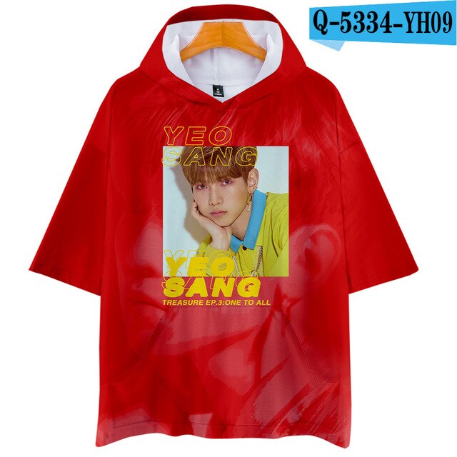 Korean KPOP ATEEZ Album 3D Hooded Women Men  Loose T-shirt Tops - Kpopshop