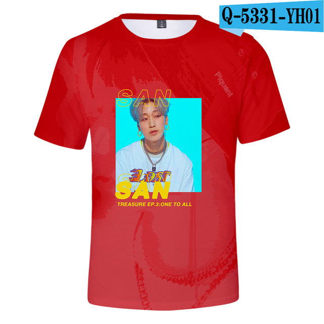 Korean Kpop ATEEZ 3D Women Women O-neck Funny Hipster Graphic Tees K-POP - Kpopshop