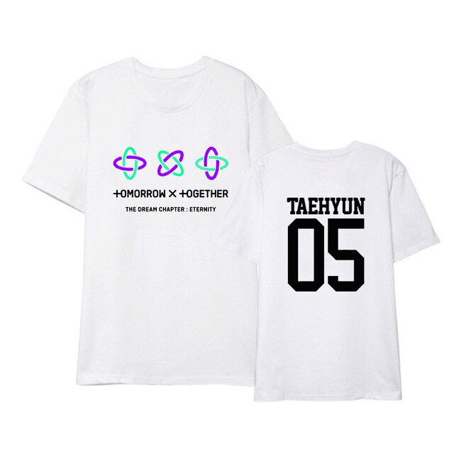 Korean Kpop TXT The Dream Chapter STAR Album Shirts Hip Hop K-pop Clothes Hip Hop Tshirt Summer Tops Short Sleeve Tee Shirts