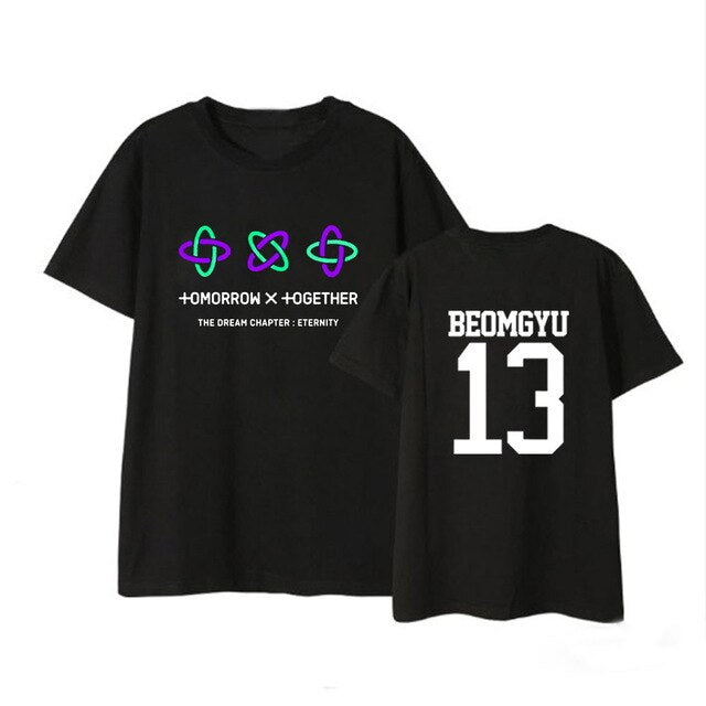 Korean Kpop TXT The Dream Chapter STAR Album Shirts Hip Hop K-pop Clothes Hip Hop Tshirt Summer Tops Short Sleeve Tee Shirts