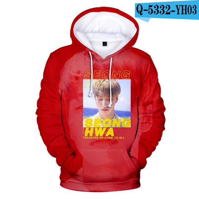 Korean Team ATEEZ 3D Men/Women  Sweatshirt Fall Boys/Girls Hooded Jacket Funny - Kpopshop