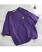 Kpopshop Originals - Korean Embroidery Loose All-match Simple T-shirts Women Candy colors - Kpopshop