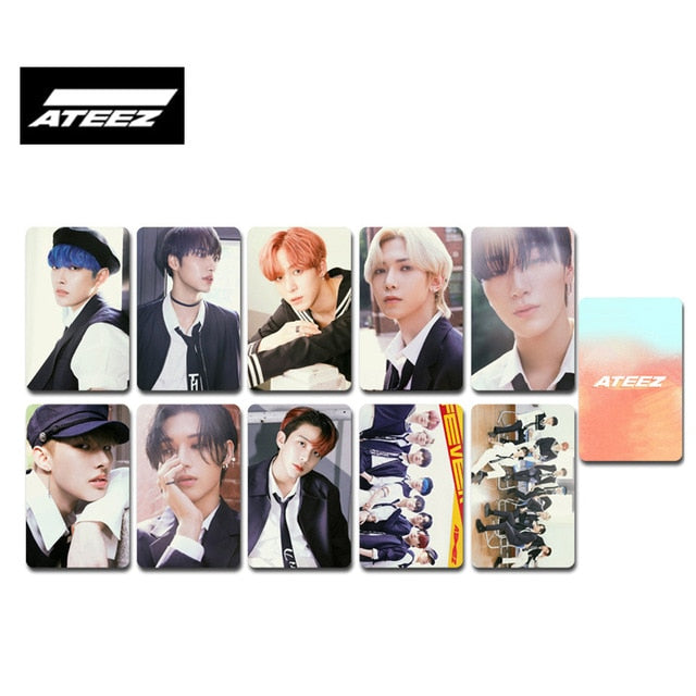 Kpop ATEEZ Photocard Album Series Double Side HD photo Round corner Photo Card High quality