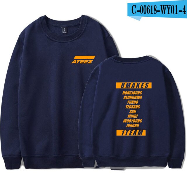 Kpop ATEEZ Hoodie Sweatshirt Women and Men  Sweatshirt tshirts Plus Size XXXXL - Kpopshop
