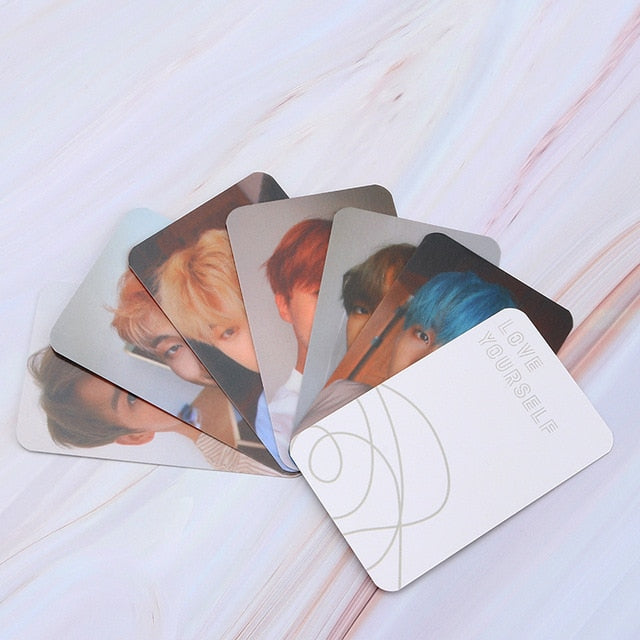 Kpop Album Photo Card Bangtan Boys Collection Photocard Self Made Paper Cards Lomo Cards Self Fan Gift