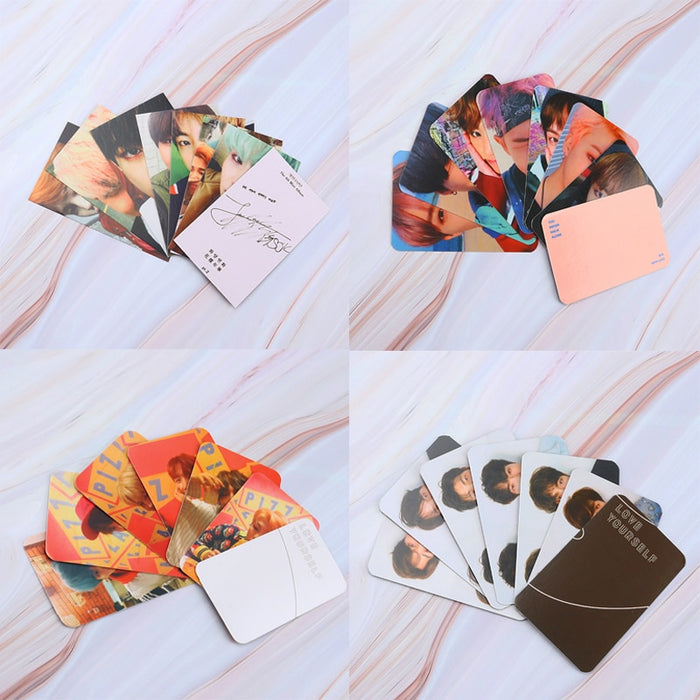 Kpop Album Photo Card Bangtan Boys Collection Photocard Self Made Paper Cards Lomo Cards Self Fan Gift