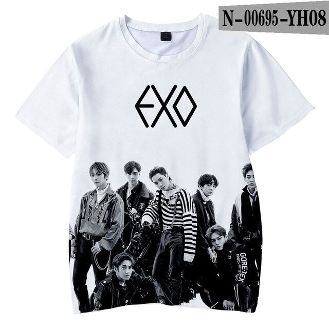Kpop Bang Store EXO Love Shot 3D Children T-shirts Tshirts Kids Wear - Kpopshop