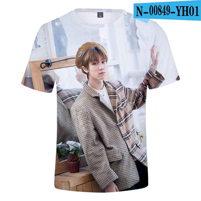 Kpop  Seventeen 3D Printed T-shirts Women/Men  Short Sleeve