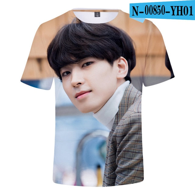 Kpop  Seventeen 3D Printed T-shirts Women/Men  Short Sleeve