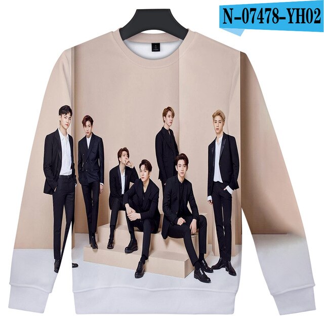 Kpop GOT7 Good Quality 3D Printed Trendy O-Neck Sweatshirt Women/Men Long Sleeve Sweatshirts Casual Harajuku Streetwear Clothes