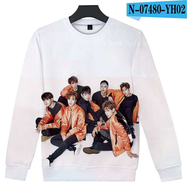 Kpop GOT7 Good Quality 3D Printed Trendy O-Neck Sweatshirt Women/Men Long Sleeve Sweatshirts Casual Harajuku Streetwear Clothes