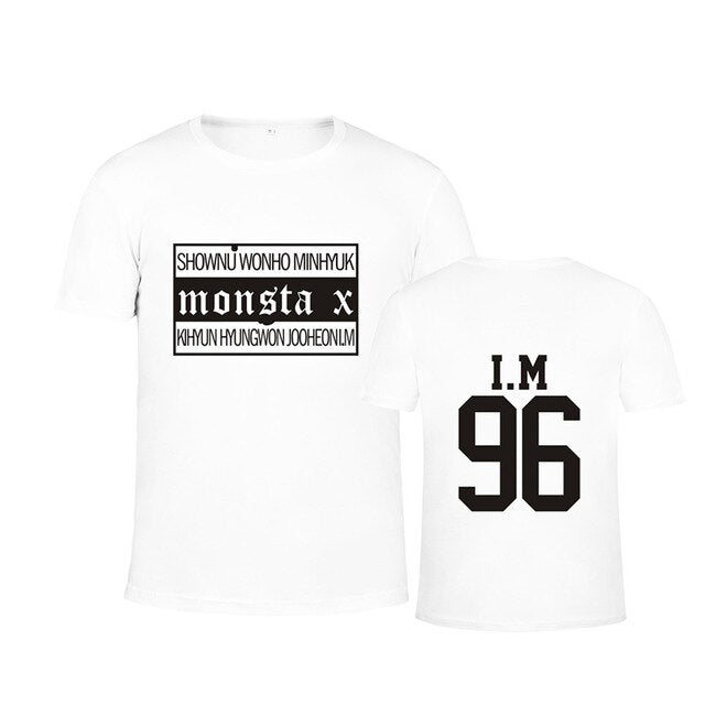 Monsta X Japanese Concert Album THE CLAN PART.2 GUILTY Cotton T-shirt K-POP T Shirts T-shirt