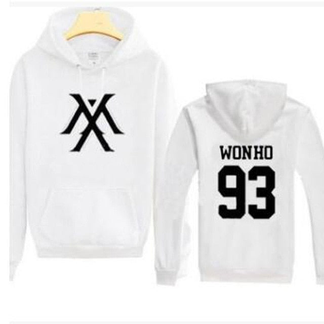 Kpop Monsta X Women Men  Sweatshirt K-pop Wonho YOOKIHYUN  I.M jooheon Fleece Hooded Tracksuit 4XL - Kpopshop