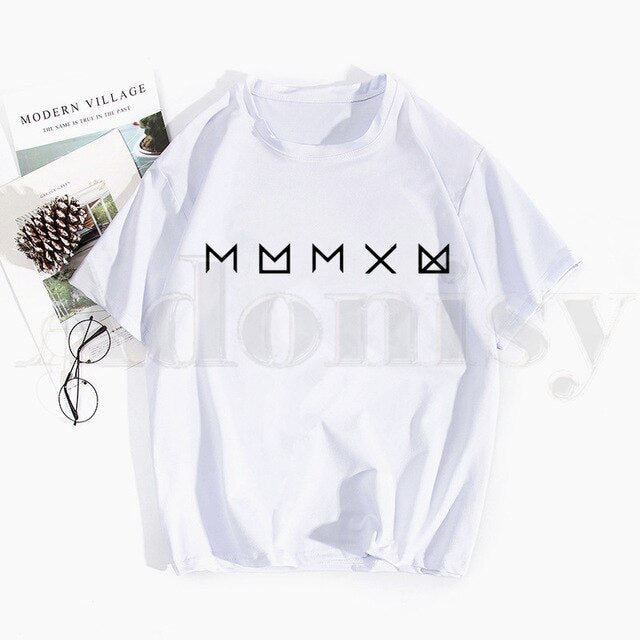 Monsta X K-pop Print T Shirts Spring Tops Tees Men Women Short Sleeve Casual T Shirt Streetwear Funny