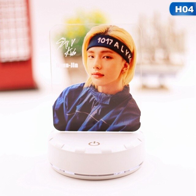 Kpop Stray Kids Led Night Light 7 Team  Kids Bedroom Nightlight  3d Lamp Child Xmas Gift For Fans