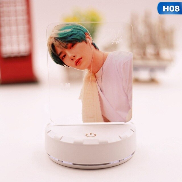 Kpop Stray Kids Led Night Light 7 Team  Kids Bedroom Nightlight  3d Lamp Child Xmas Gift For Fans