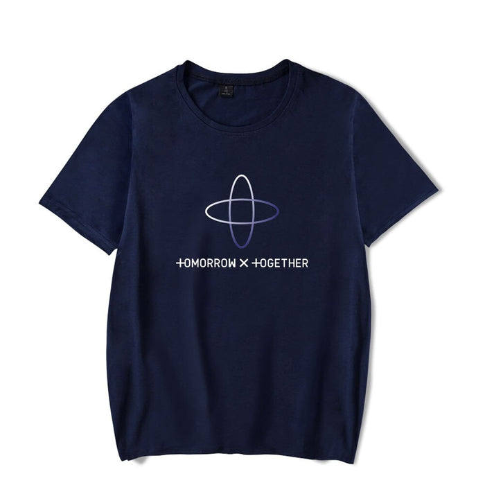 Kpop TXT TOMORROW X TOGETHER Group Logo YEONJUN Tee Shirts Summer Casual Clothes T-shirt Short Sleeve fashion Printde T-Shirts
