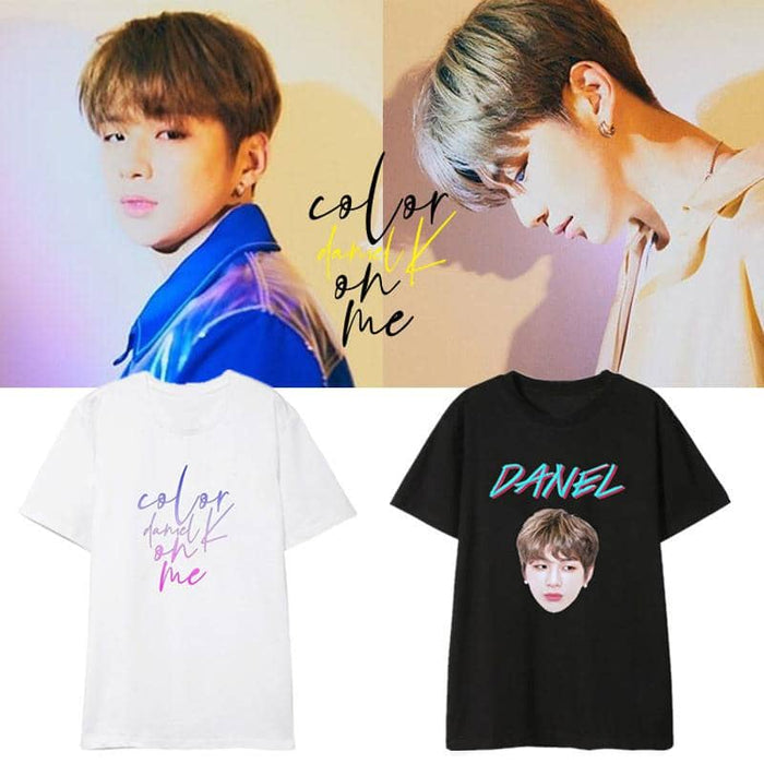 Kpop Newest Kpop WANNA ONE Kang Daniel 2019 Album COLOR ON ME print t Shirt Casual Loose women Tshirt summer Harajuku Short Sleeve tees Tops that you'll fall in love with. At an affordable price at KPOPSHOP, We sell a variety of Kpop WANNA ONE Kang Daniel 2019 Album COLOR ON ME print t Shirt Casual Loose women Tshirt summer Harajuku Short Sleeve tees Tops with Free Shipping.
