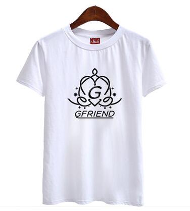 Kpop Gfriend girl friend album printing o neck short sleeve t shirt