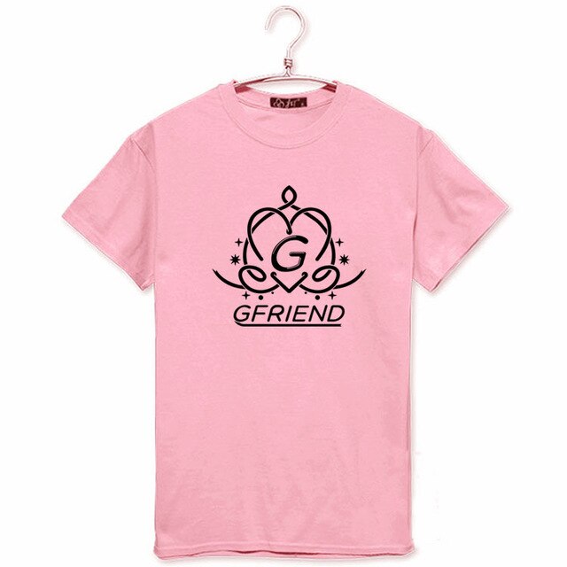 Kpop Gfriend girl friend album printing o neck short sleeve t shirt