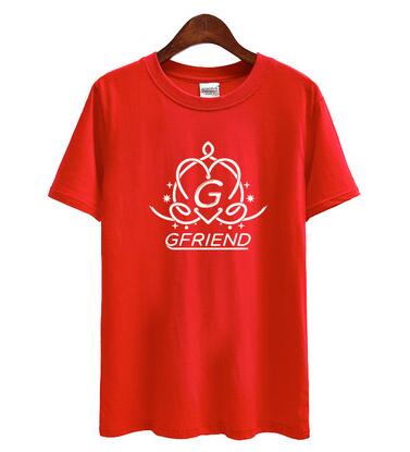 Kpop Gfriend girl friend album printing o neck short sleeve t shirt