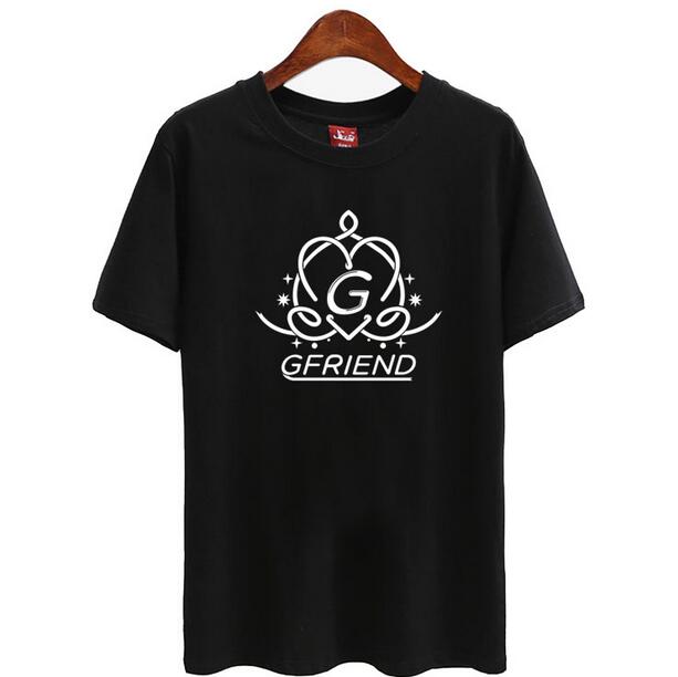 Kpop Gfriend girl friend album printing o neck short sleeve t shirt