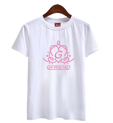 Kpop Gfriend girl friend album printing o neck short sleeve t shirt