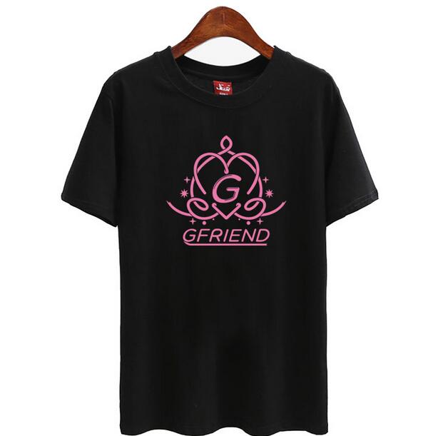 Kpop Gfriend girl friend album printing o neck short sleeve t shirt