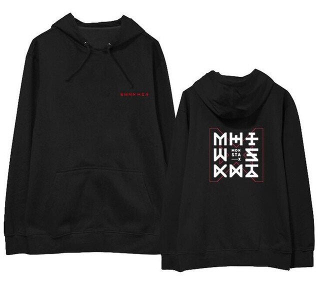 Kpop monsta x concert the code same pullover fleece/thin supportive loose Sweatshirt 4 colors - Kpopshop