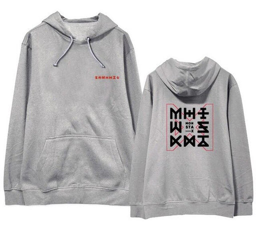 Kpop monsta x concert the code same pullover fleece/thin supportive loose Sweatshirt 4 colors - Kpopshop