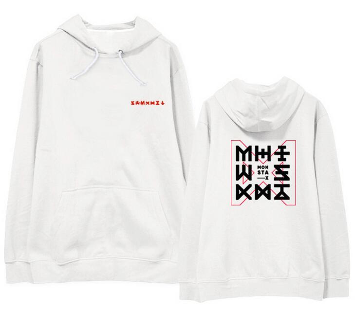 Kpop monsta x concert the code same pullover fleece/thin supportive loose Sweatshirt 4 colors - Kpopshop