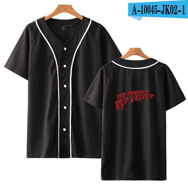 Red Velvet Kpop Printed Baseball T-shirts Women/Men Summer Short Sleeve Casual T-shirts 2021 Trendy Style Tee Shirts