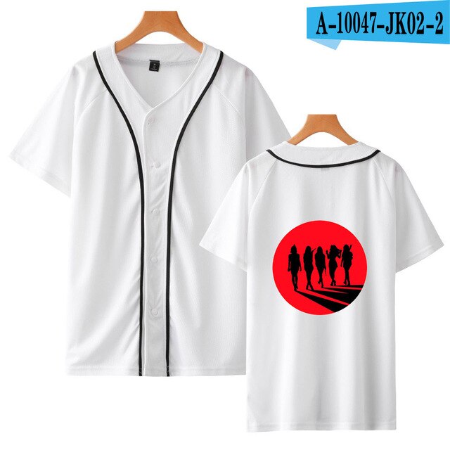 Red Velvet Kpop Printed Baseball T-shirts Women/Men Summer Short Sleeve Casual T-shirts 2021 Trendy Style Tee Shirts
