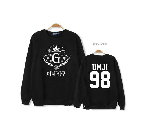 Mainlead KPOP GFRIEND Snowflake 3rd Album SINB UM JI Unsiex Pullover Hoodie