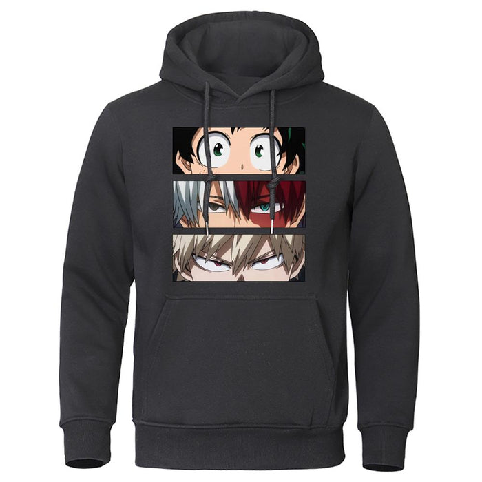 Men's Hoodies My Hero Academia Anime Sweatshirts Quality Streetwear Male Pullovers Tracksuit Fleece Warm Casual Hoodie Clothing