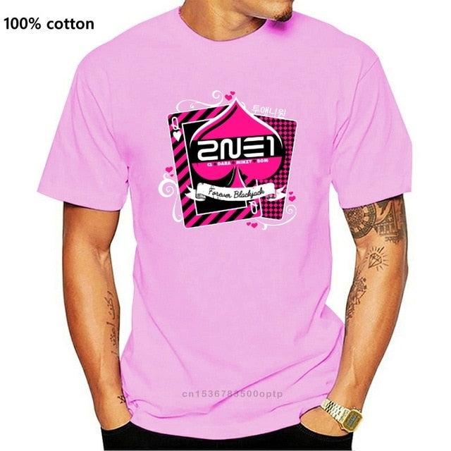 Men t-shirt 2NE1 Forever Blackjack tshirt