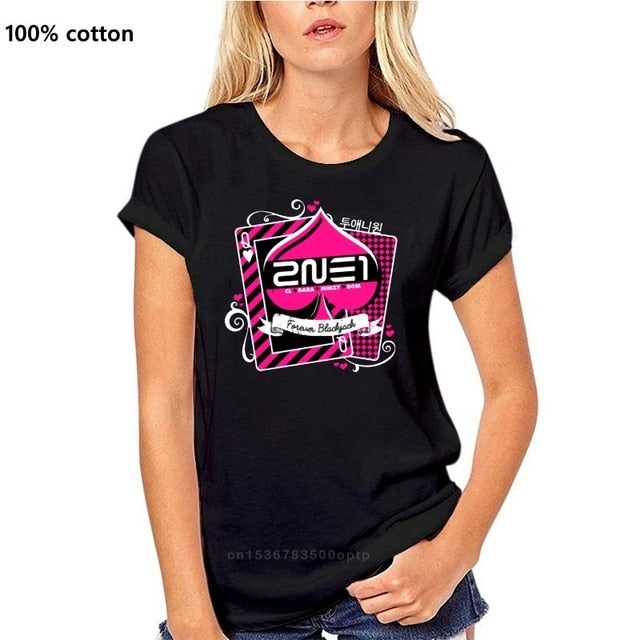 Men t-shirt 2NE1 Forever Blackjack tshirt