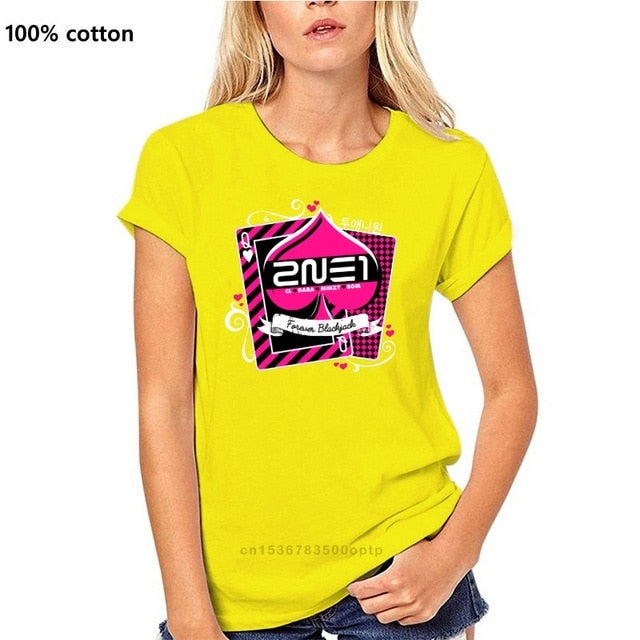 Men t-shirt 2NE1 Forever Blackjack tshirt
