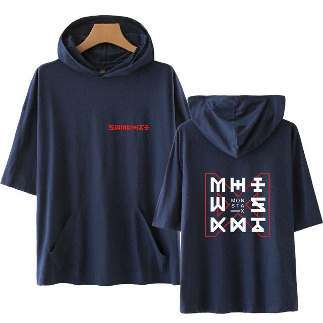 Monsta x kpop shirt supportive fans short sleeve monsta X T shirt summer fashion unisex monstax tshirt plus size xxs-4xl t-shirt