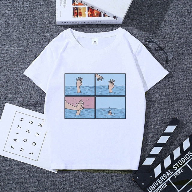 Kpopshop Originals - My Depression My Brain My Anxiety Letter Pink T-Shirt - Kpopshop