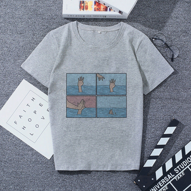 Kpopshop Originals - My Depression My Brain My Anxiety Letter Pink T-Shirt - Kpopshop