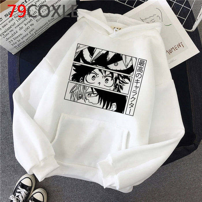 My Hero Academia Men Hoodies Casual Pullover Sweats Hoodie Fashion Japan Anime Unisex Sweatshirts