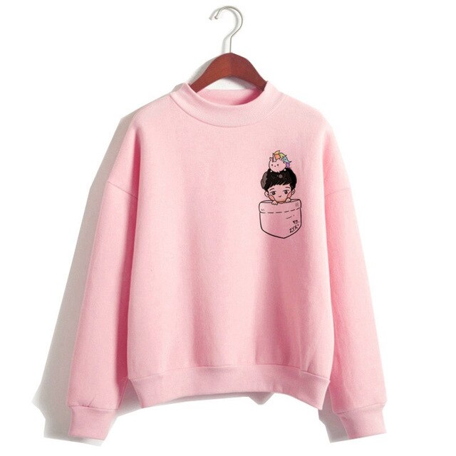New Kpop Exo Hoodie Women Korean Style